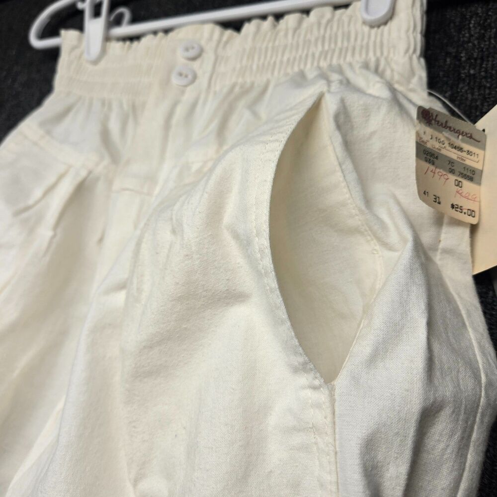 Petites Fundamental Things Vintage Women’s Pants 6 White High Rise NWT 24x28 - Picture 14 of 16
